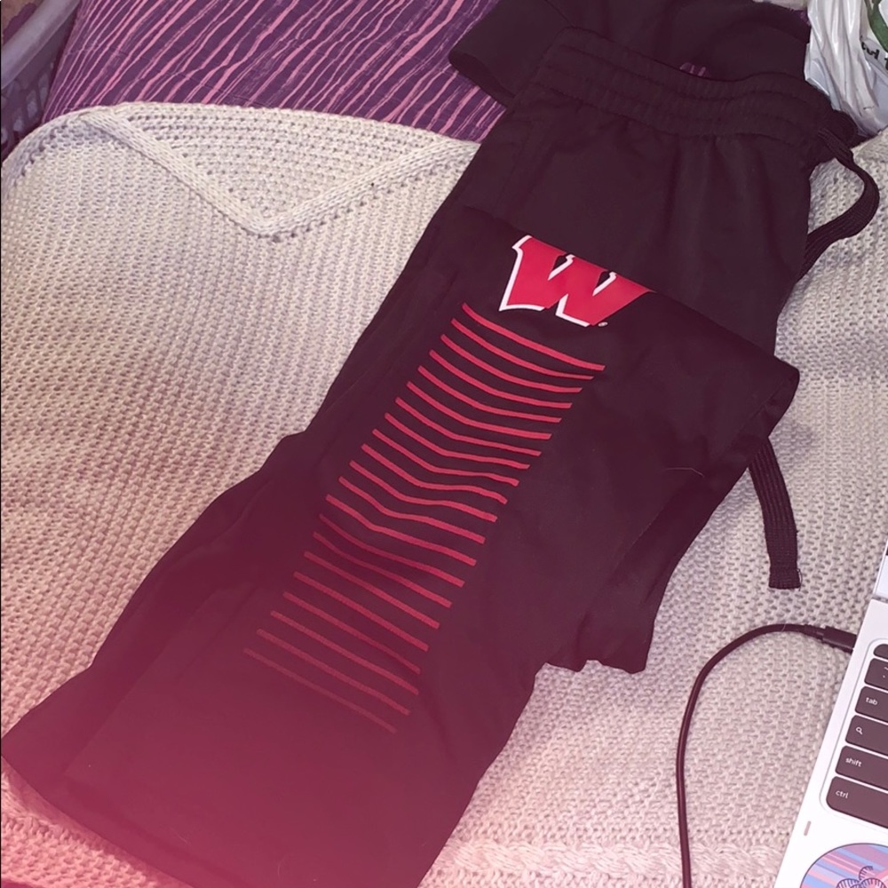 like new wisconsin badger sweatpants